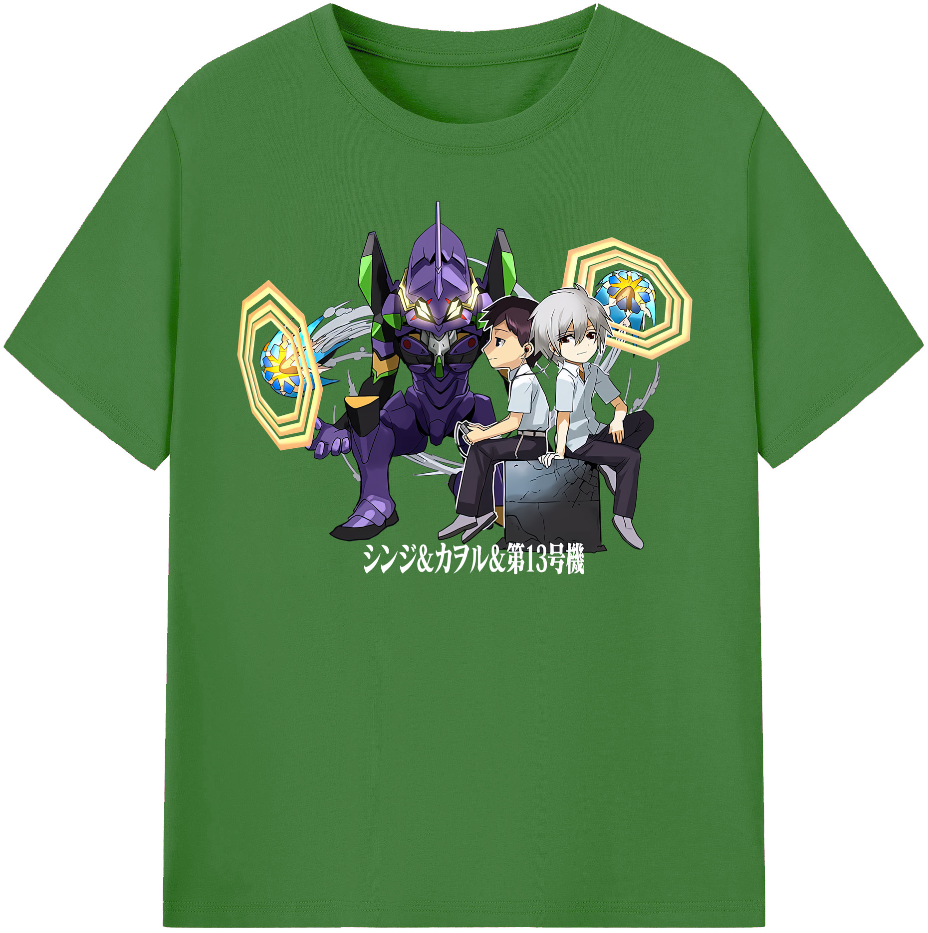 （画像用） EVA 新世紀エヴァンゲリオン レディースカジュアルプリントTシャツ（綿100％）